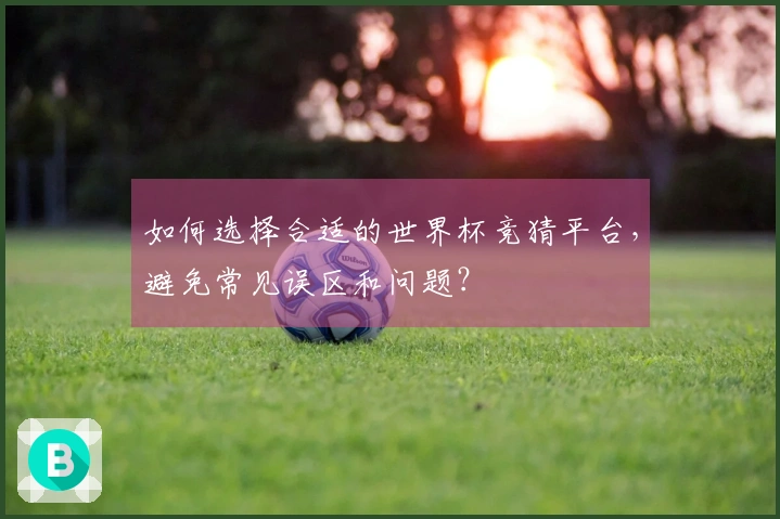 如何选择合适的世界杯竞猜平台,避免常见误区和问题?